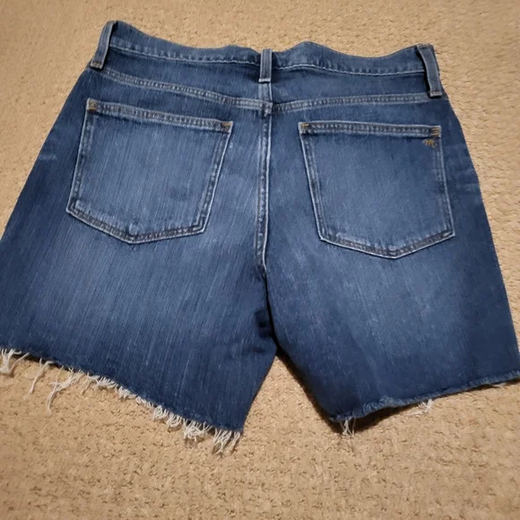 Madewell Cutoff High Rise Denim HIGH RISE Shorts Size 28 EUC - Picture 7 of 11